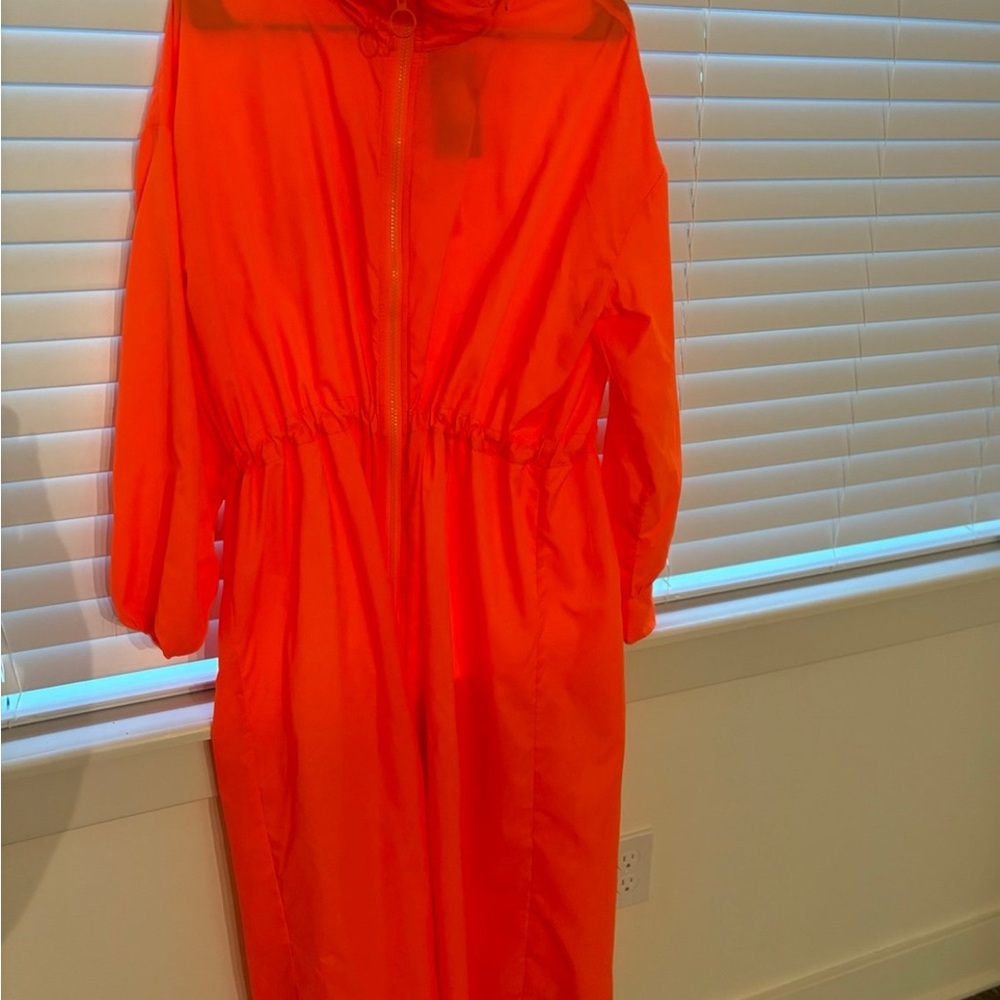 Bright Orange Hooded Jacket